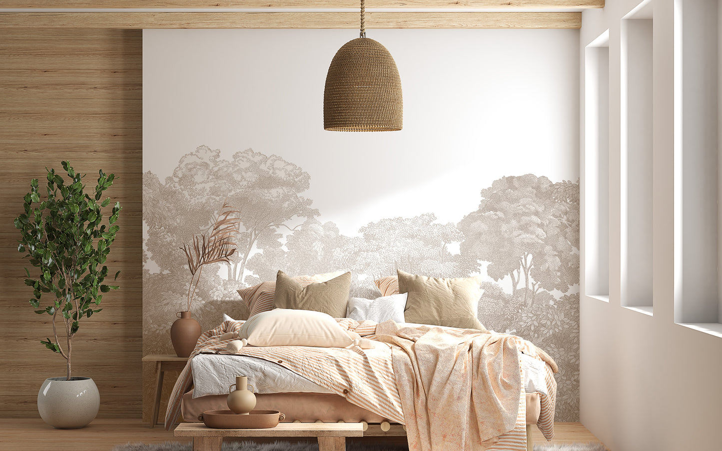 Serene Canopy Wall Mural