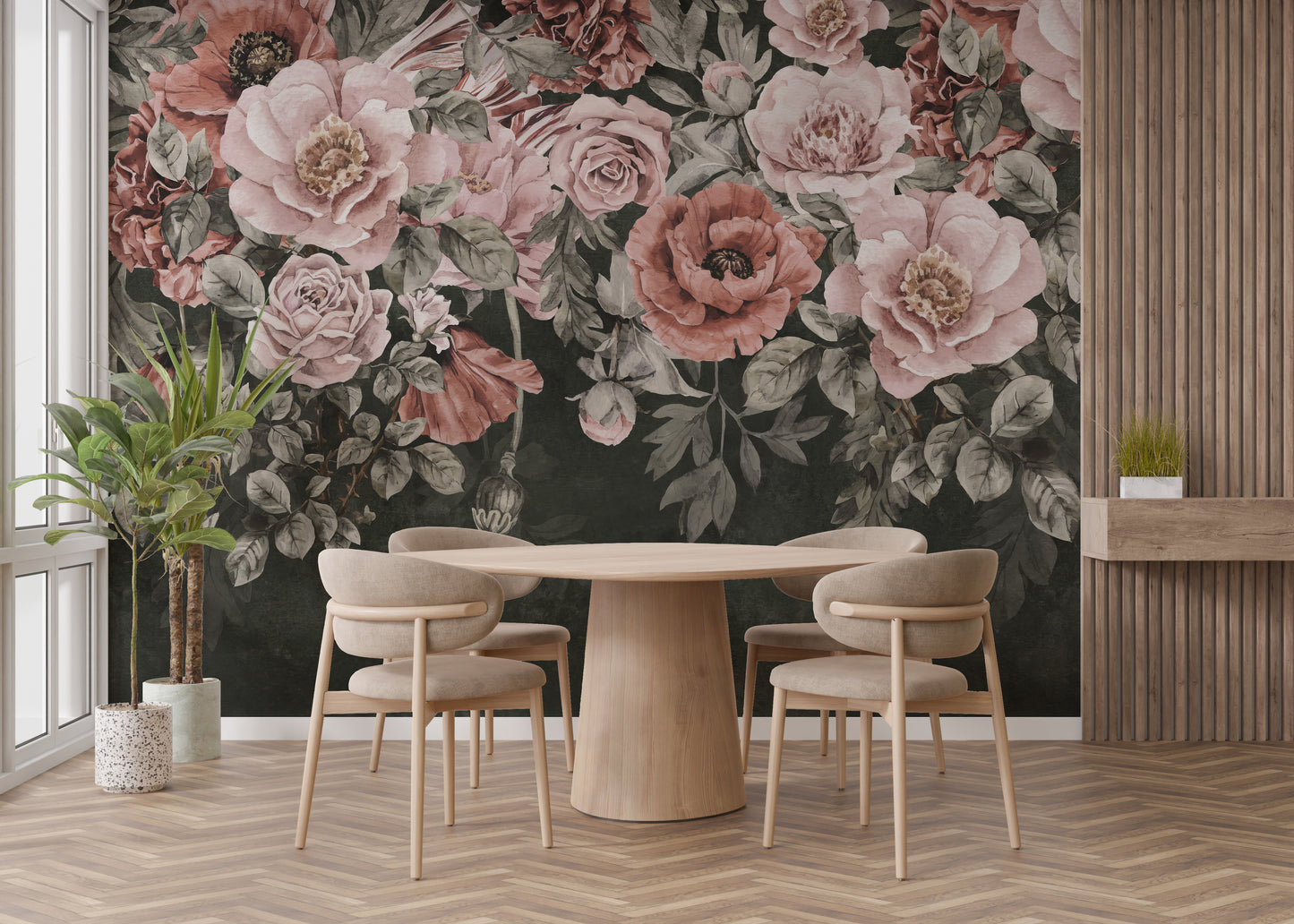 Colorful Roses Wall Mural