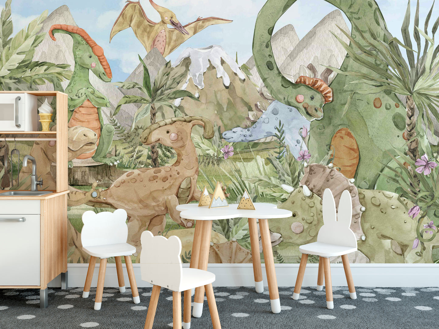 Dinosaur Kids Wall Mural