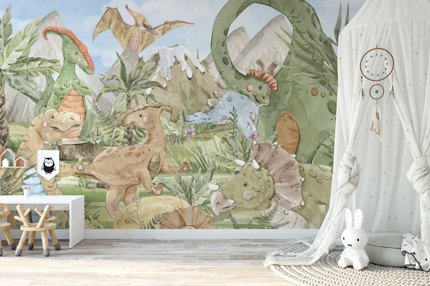 Dinosaur Kids Wall Mural