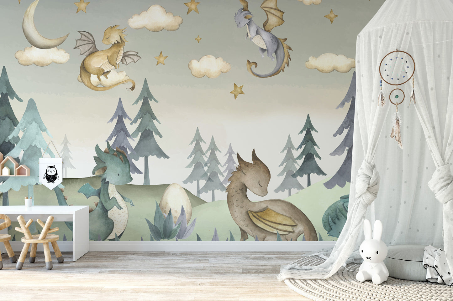 Enchanted Dragon Wall Mural