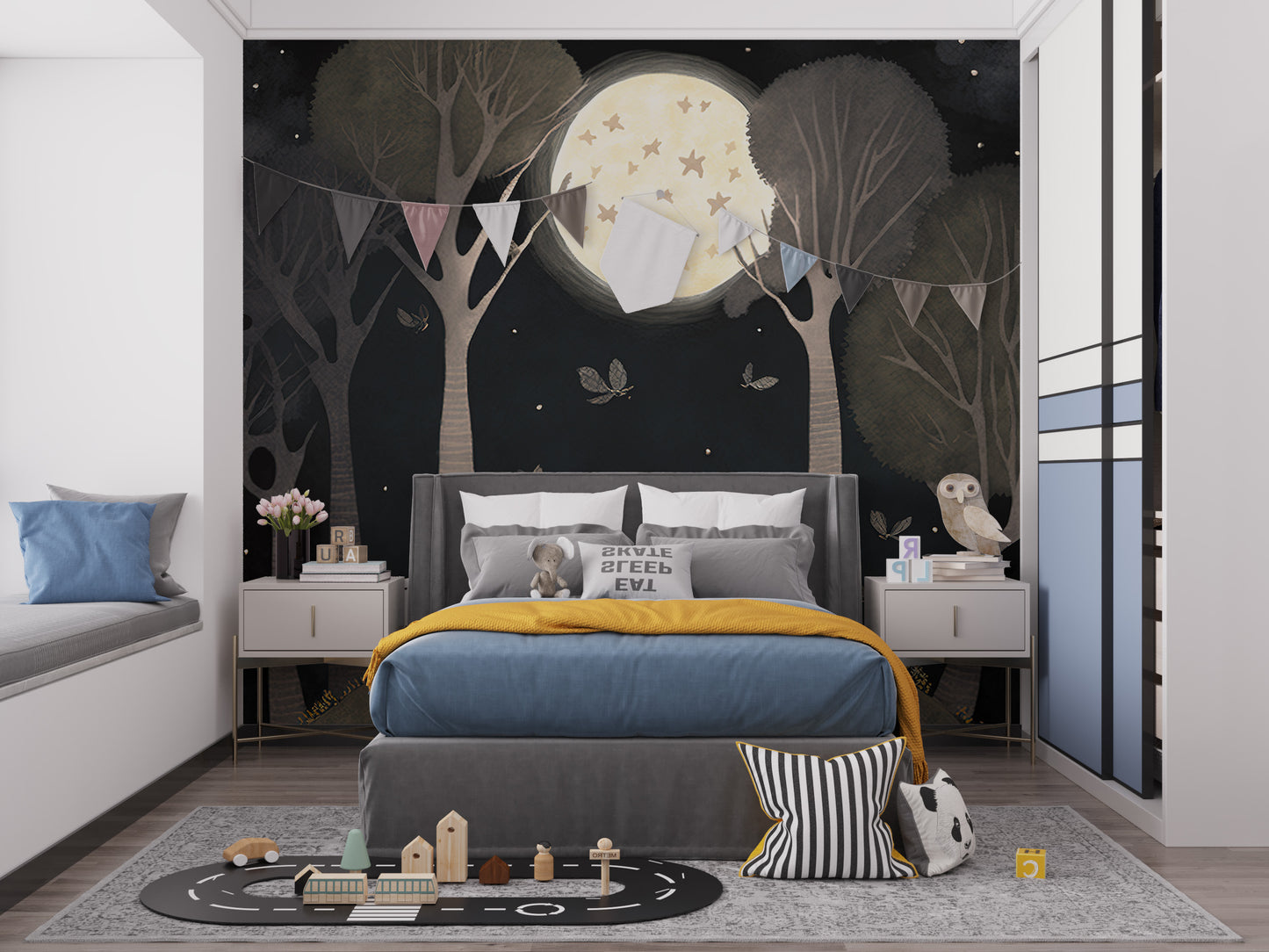 Starry Night Friendship Wall Mural