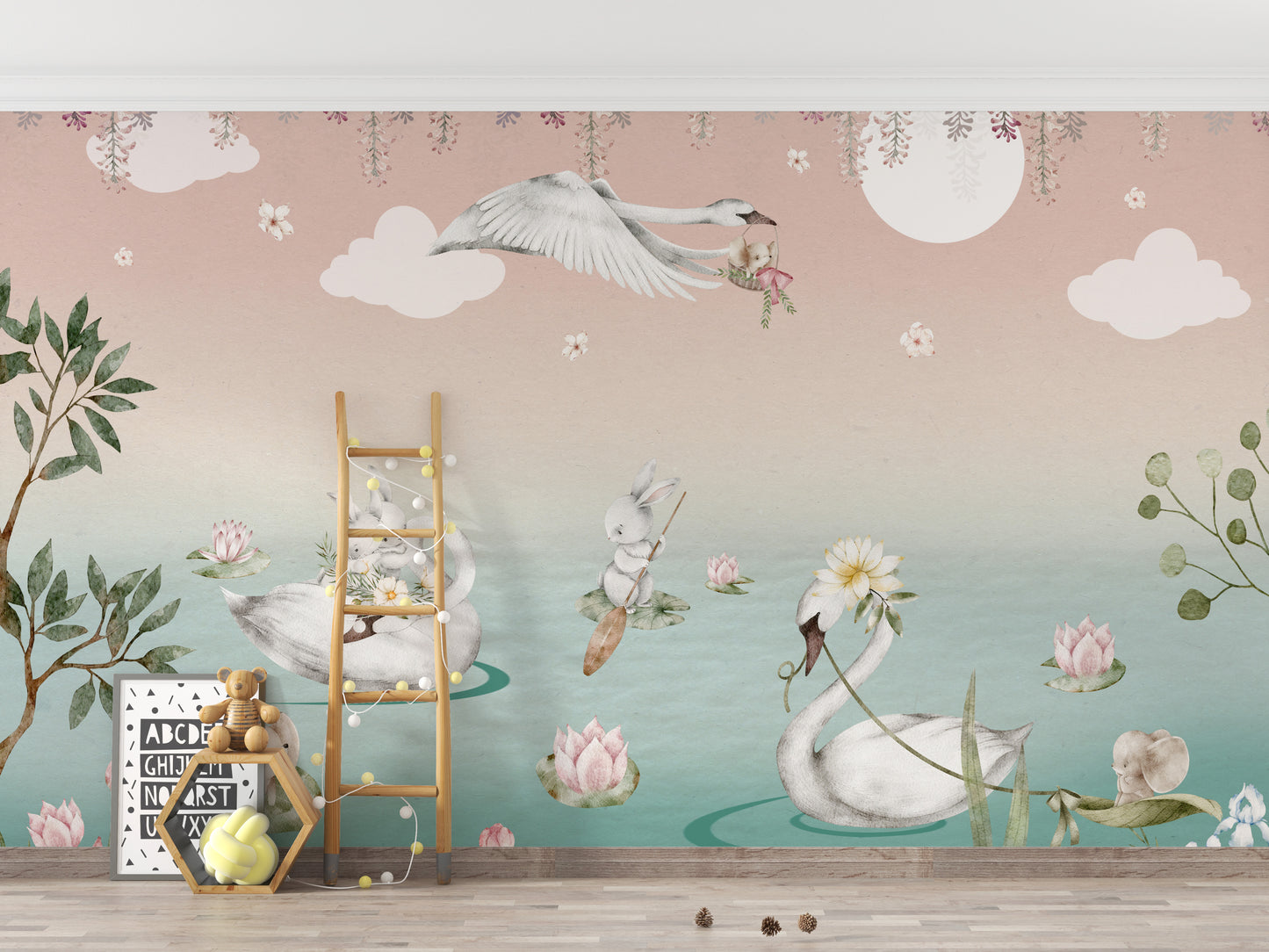 Swan Lake Wall Mural