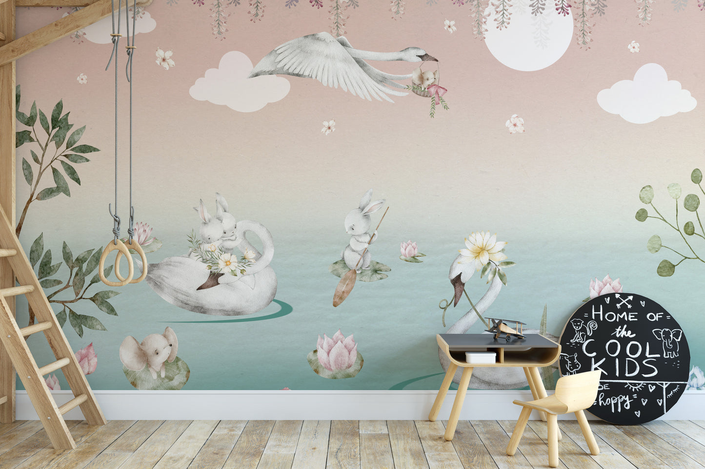 Swan Lake Wall Mural