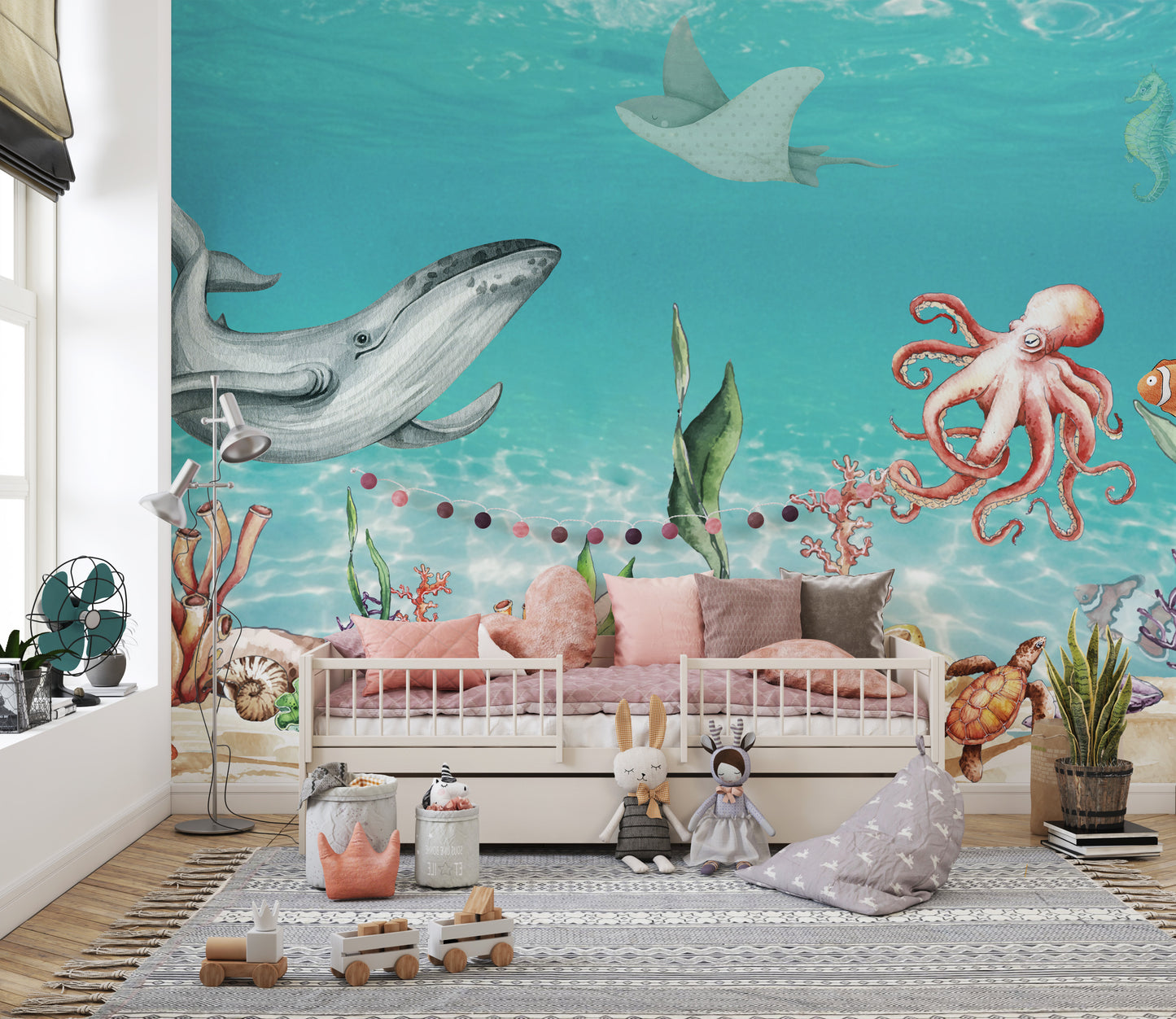 Aquatic Harmony Wall Mural