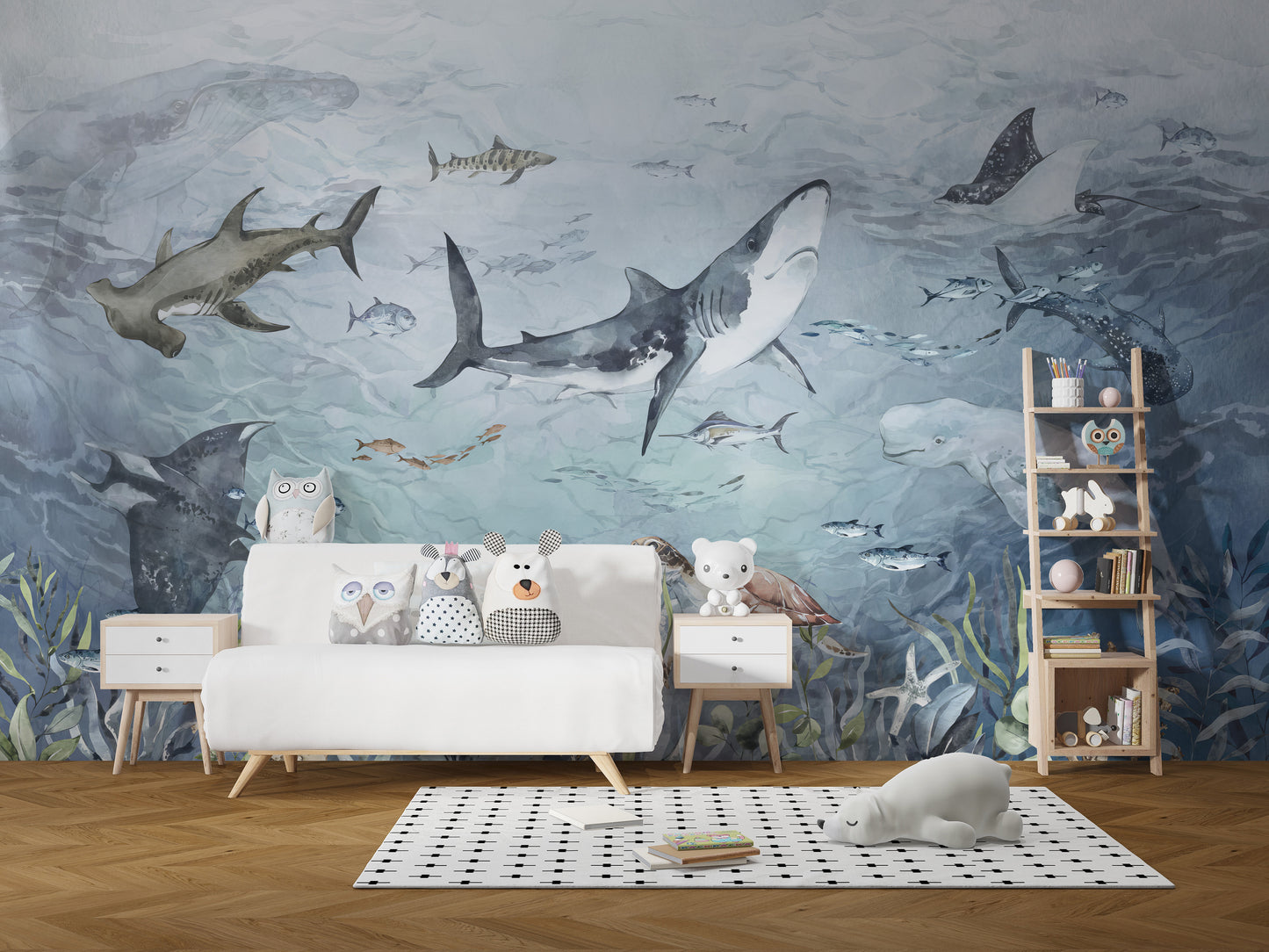 Aquatic Life Wall Mural