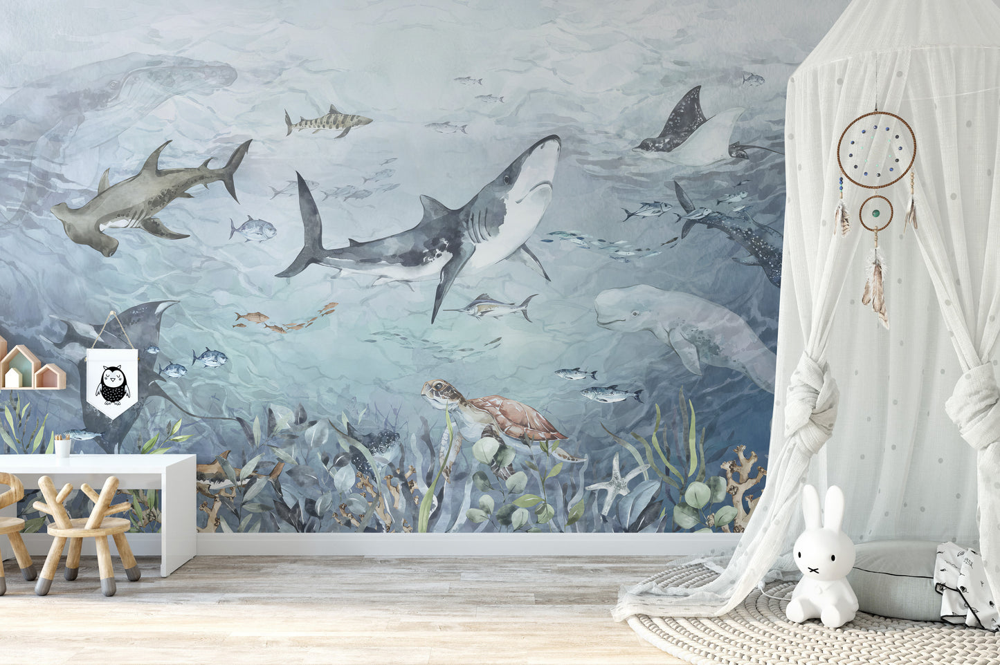 Aquatic Life Wallpaper Mural