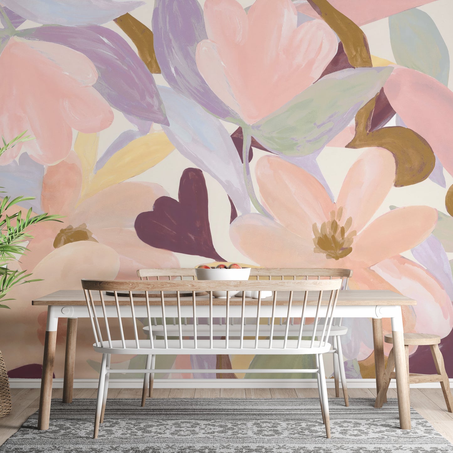 Watercolor Flowers Wall mural