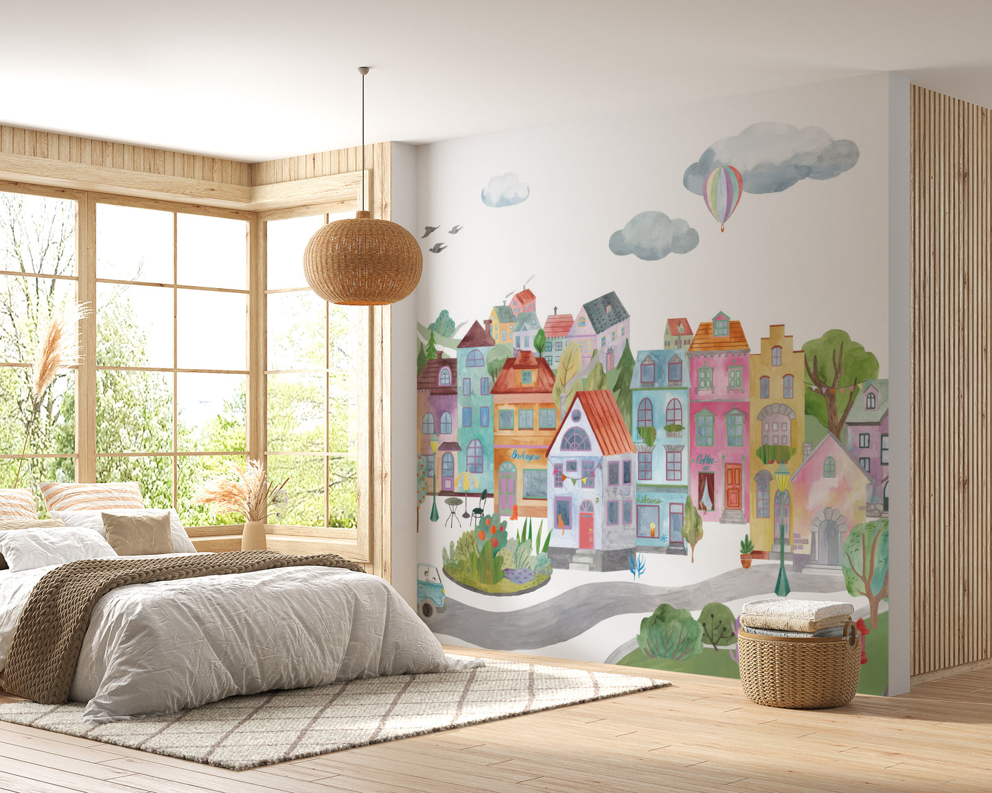 Vibrant City Wall Mural