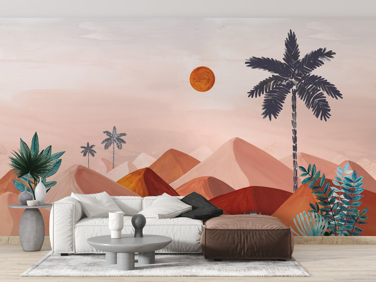 Daytime Mountain Landscape Wall Mural