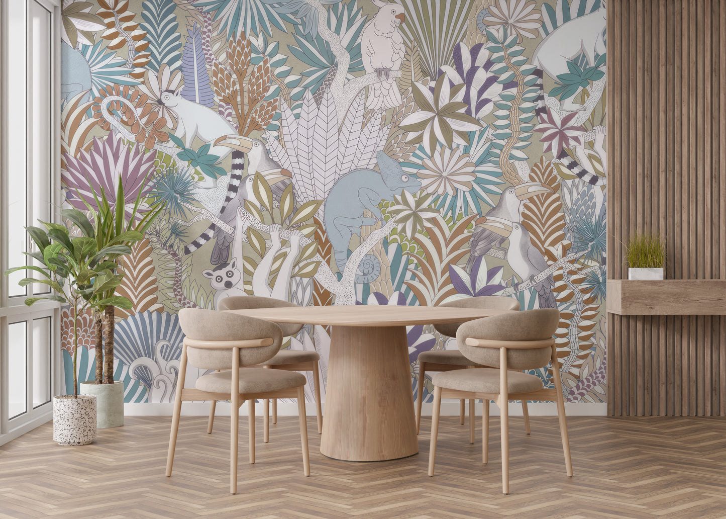 Exotic Jungle Wall Mural