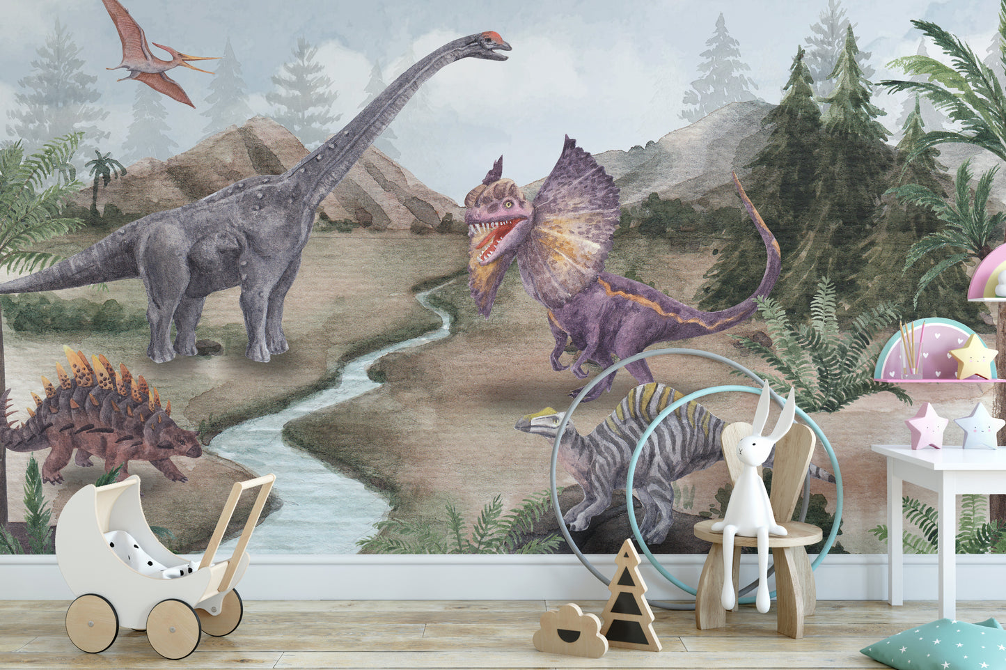 Dinosaur Era Wall Mural