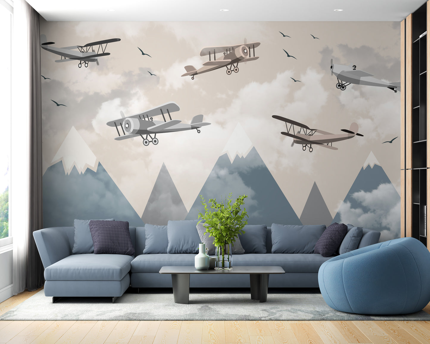 Vintage Aircraft Wall Mural