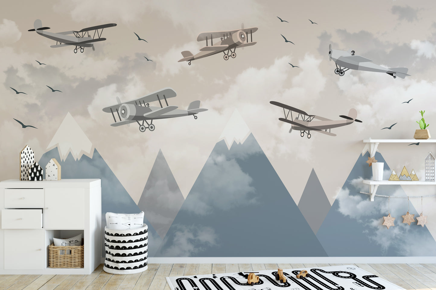 Vintage Aircraft Wall Mural