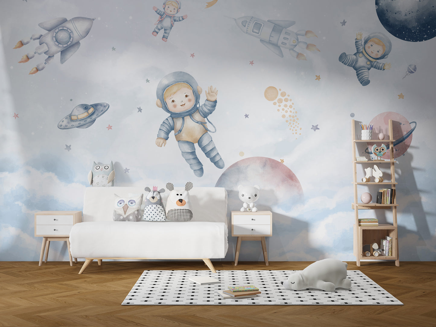 Space Adventure Kids Wallpaper