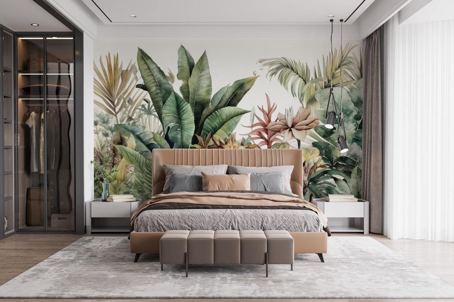 Exotic Greenery Wall Mural