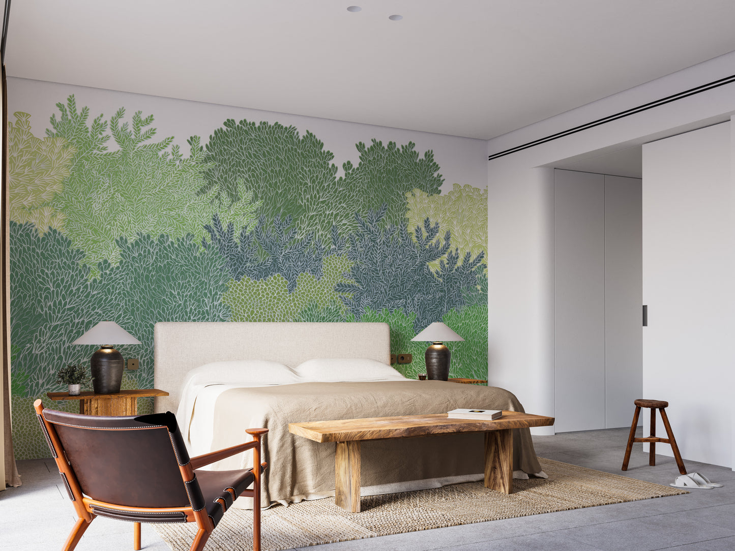 Green Canopy Wall Mural