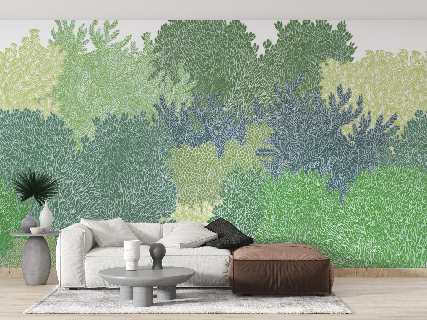 Green Canopy Wall Mural