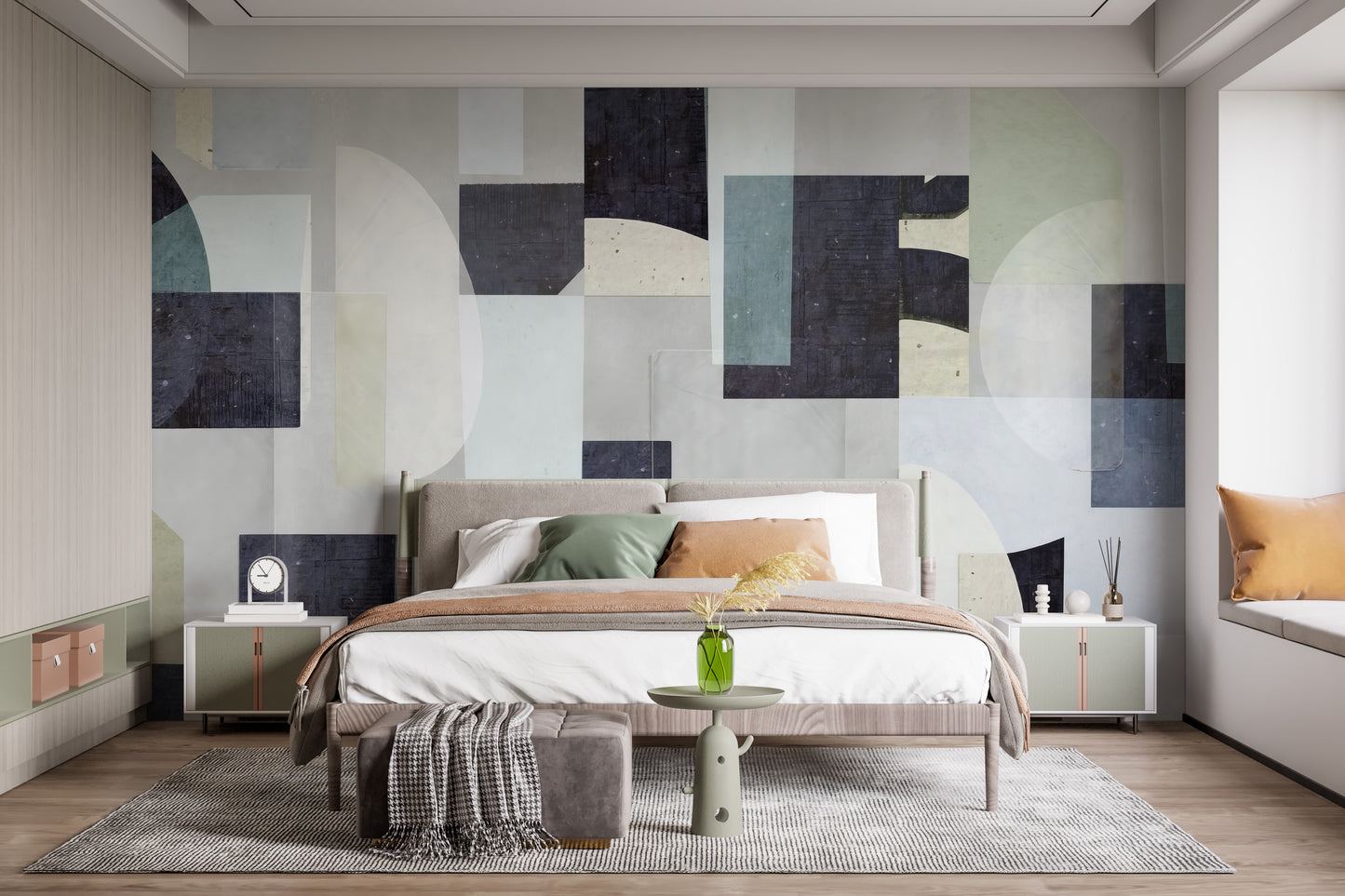 Abstract Geometric Wall Mural