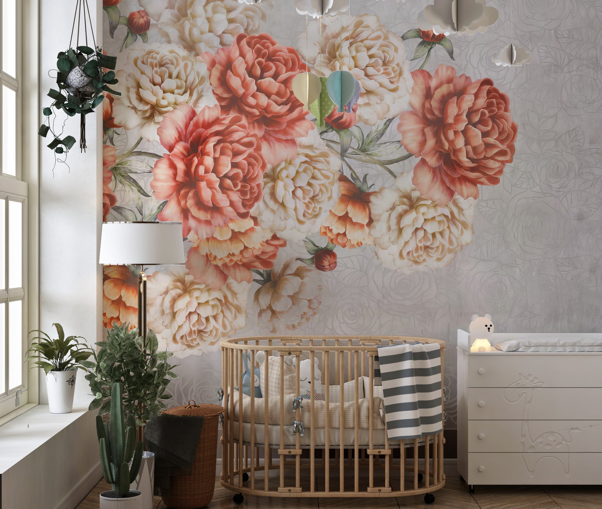 Rose Grace Wall Mural - Giffywalls