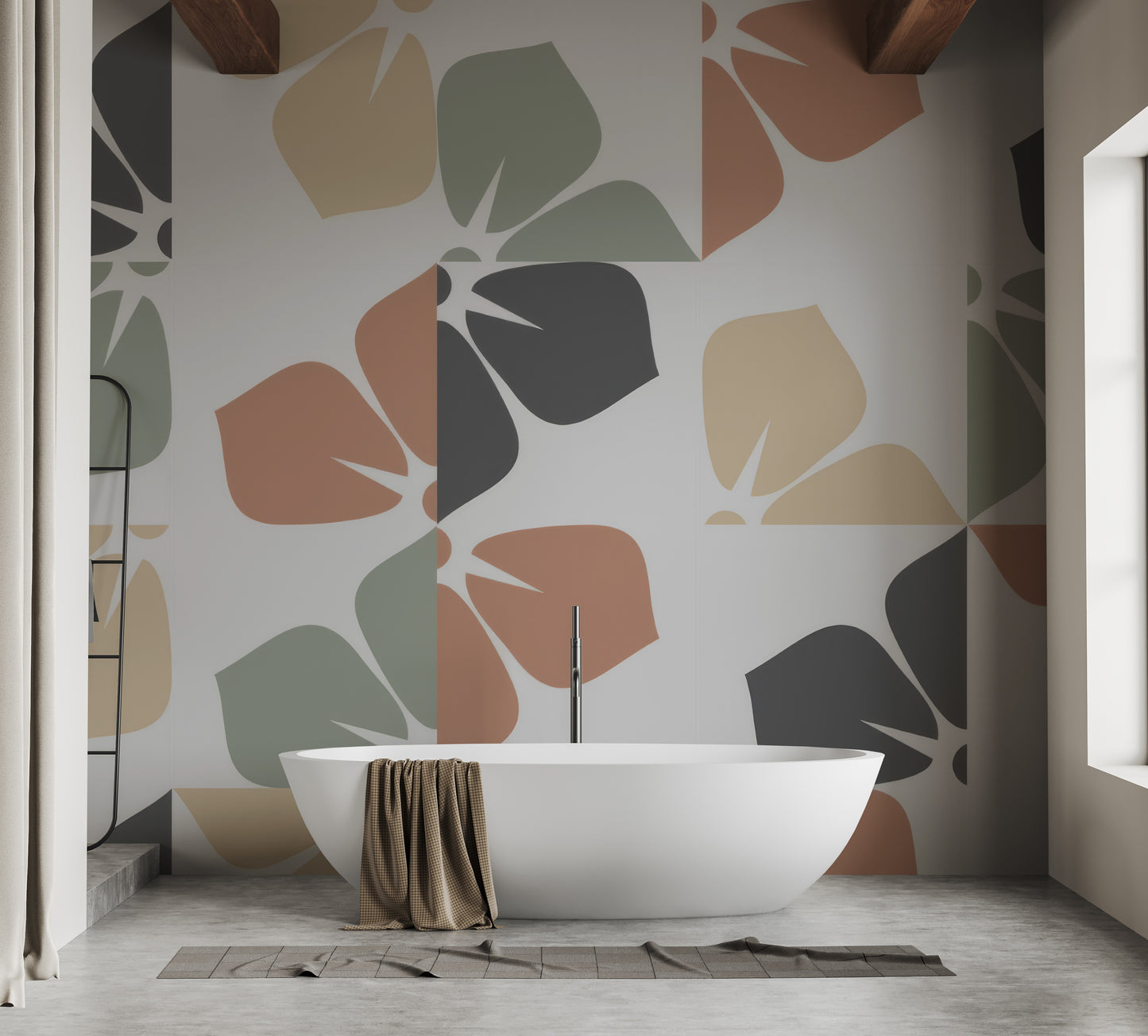 Abstract Foliage Wall Mural