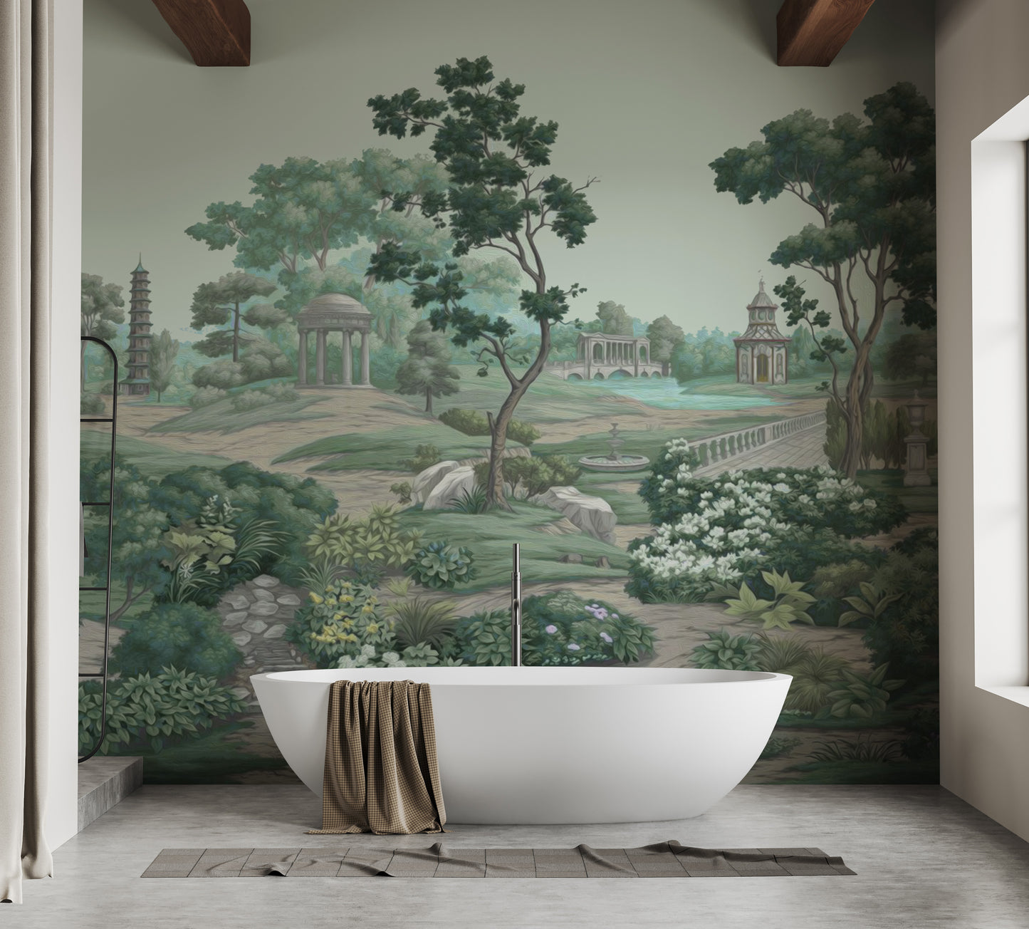 Green Garden Wall Mural