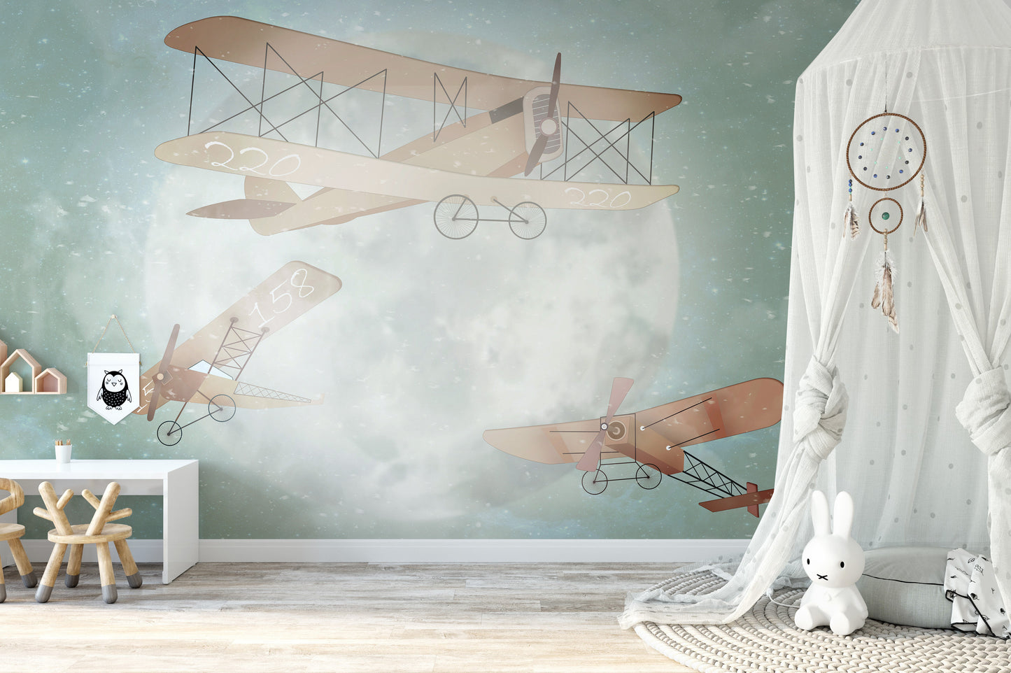 Cute Animals Aviators Wall Mural