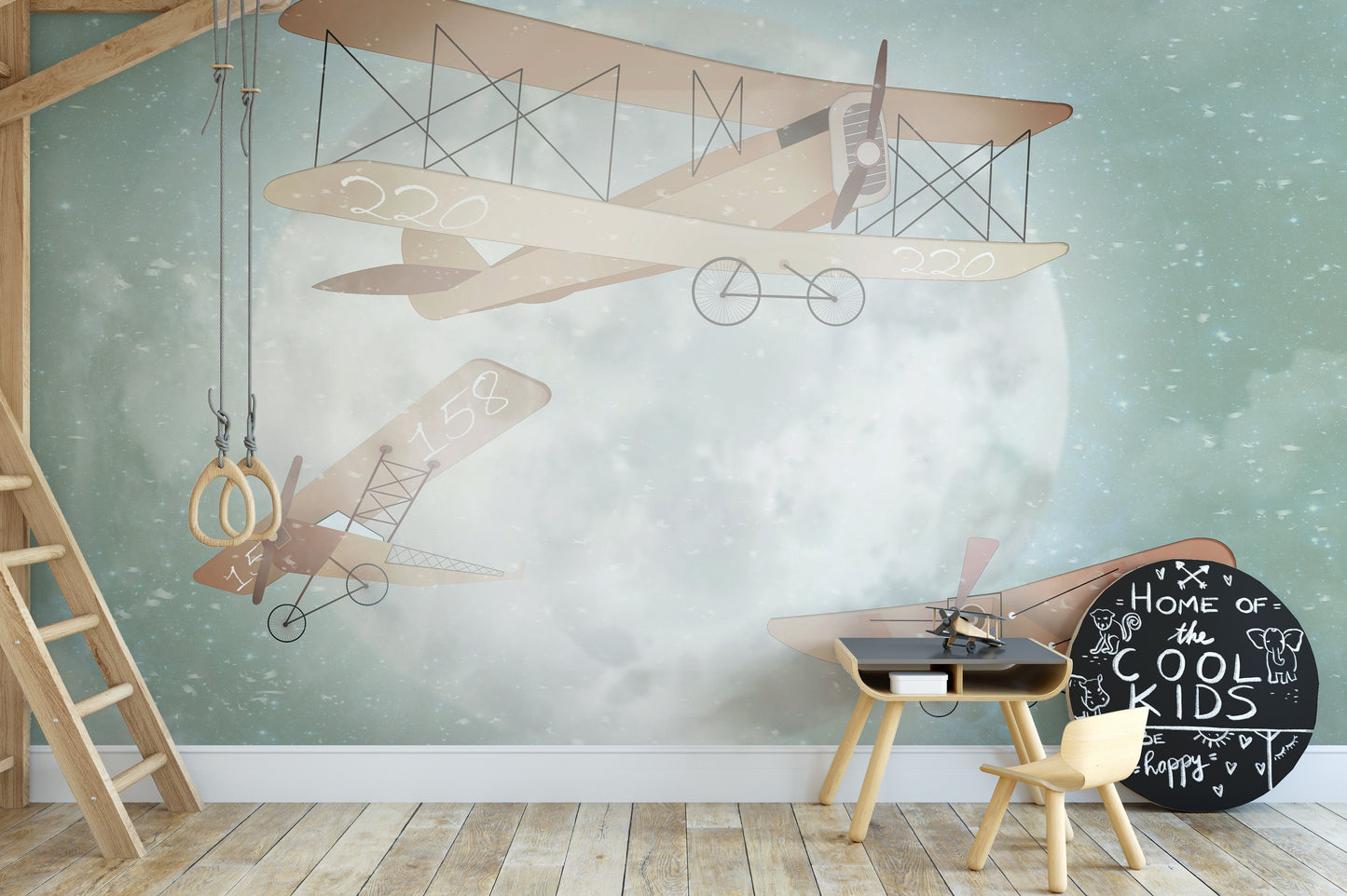 Cute Animals Aviators Wall Mural