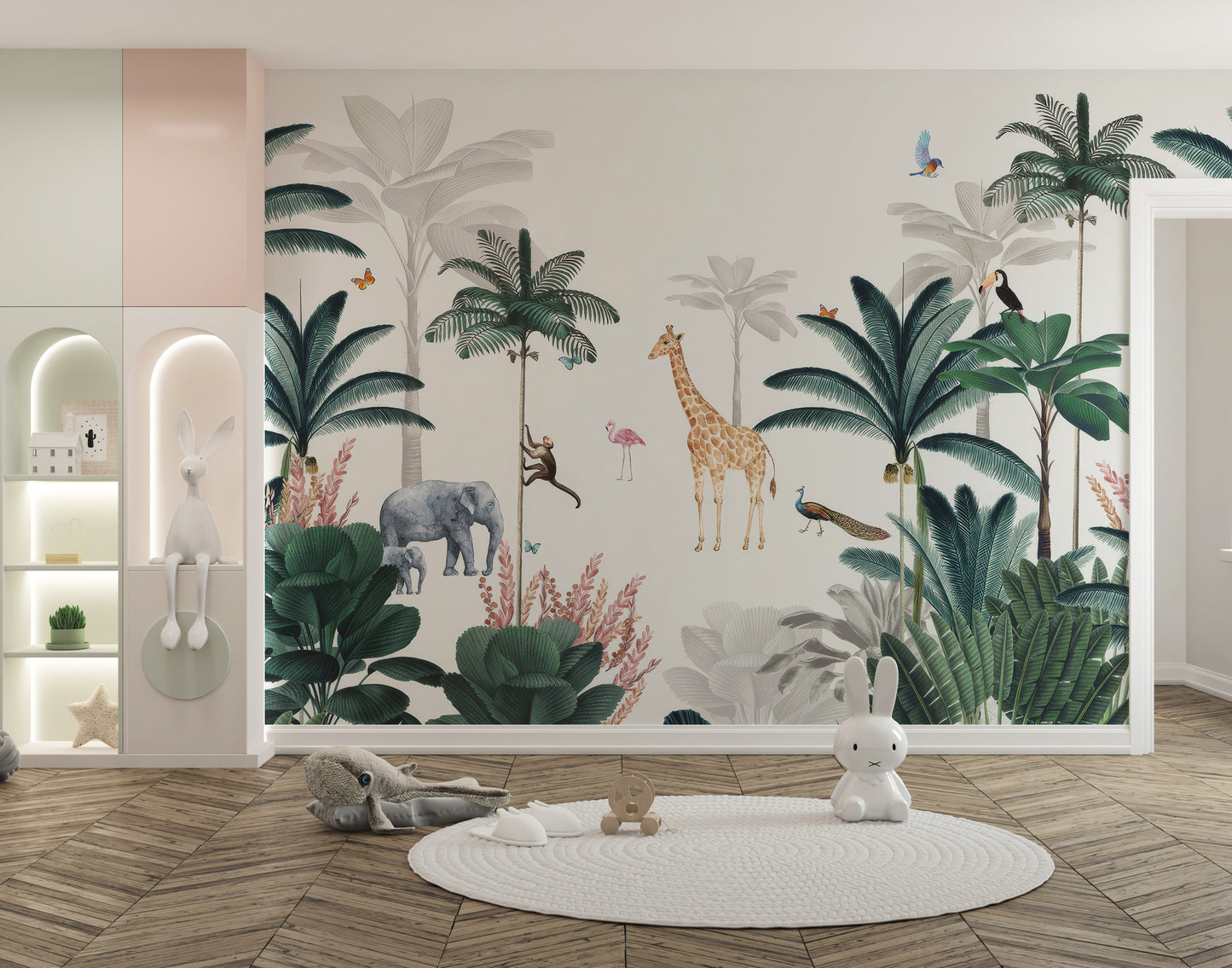 Tropical Safari Wall Mural