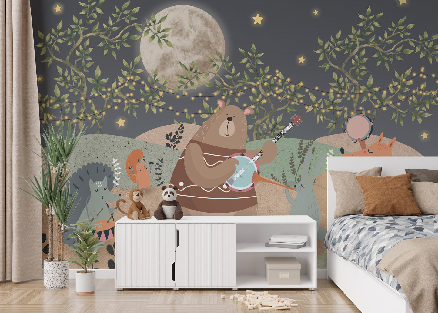 Enchanted Forest Party Wall Mural