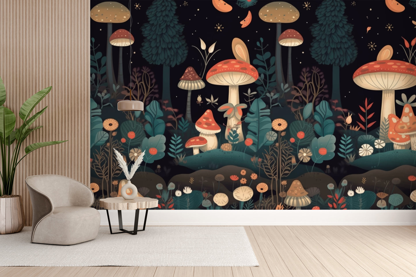 Mushroom Garden Wallpaper Mural