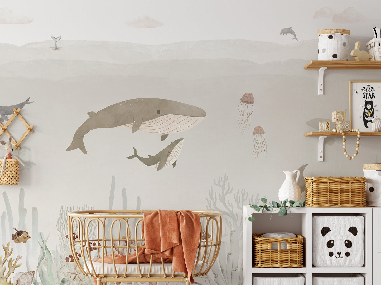 Sensational Sea Brown Wall Mural