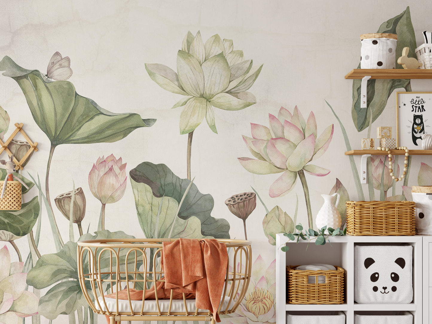 Lovely water lilies wallpaper murals