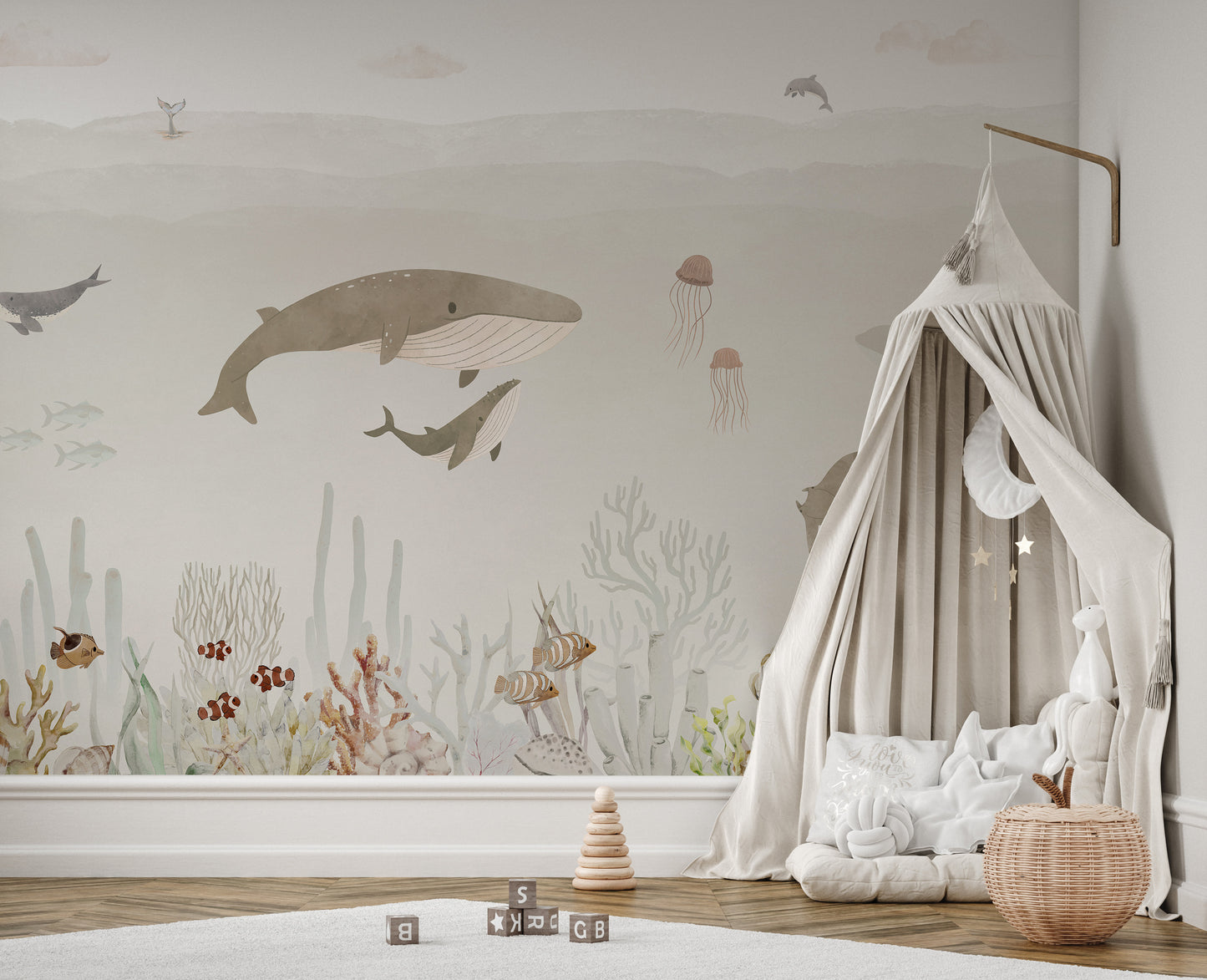 Sensational Sea Brown Wall Mural