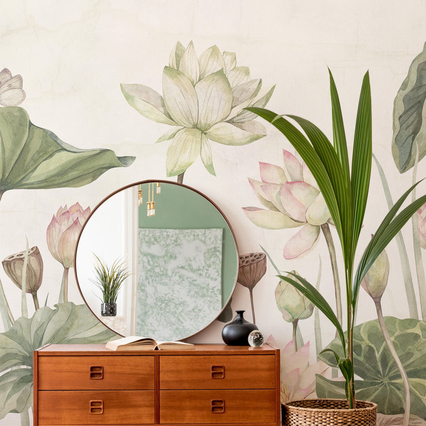 Lovely water lilies wallpaper murals