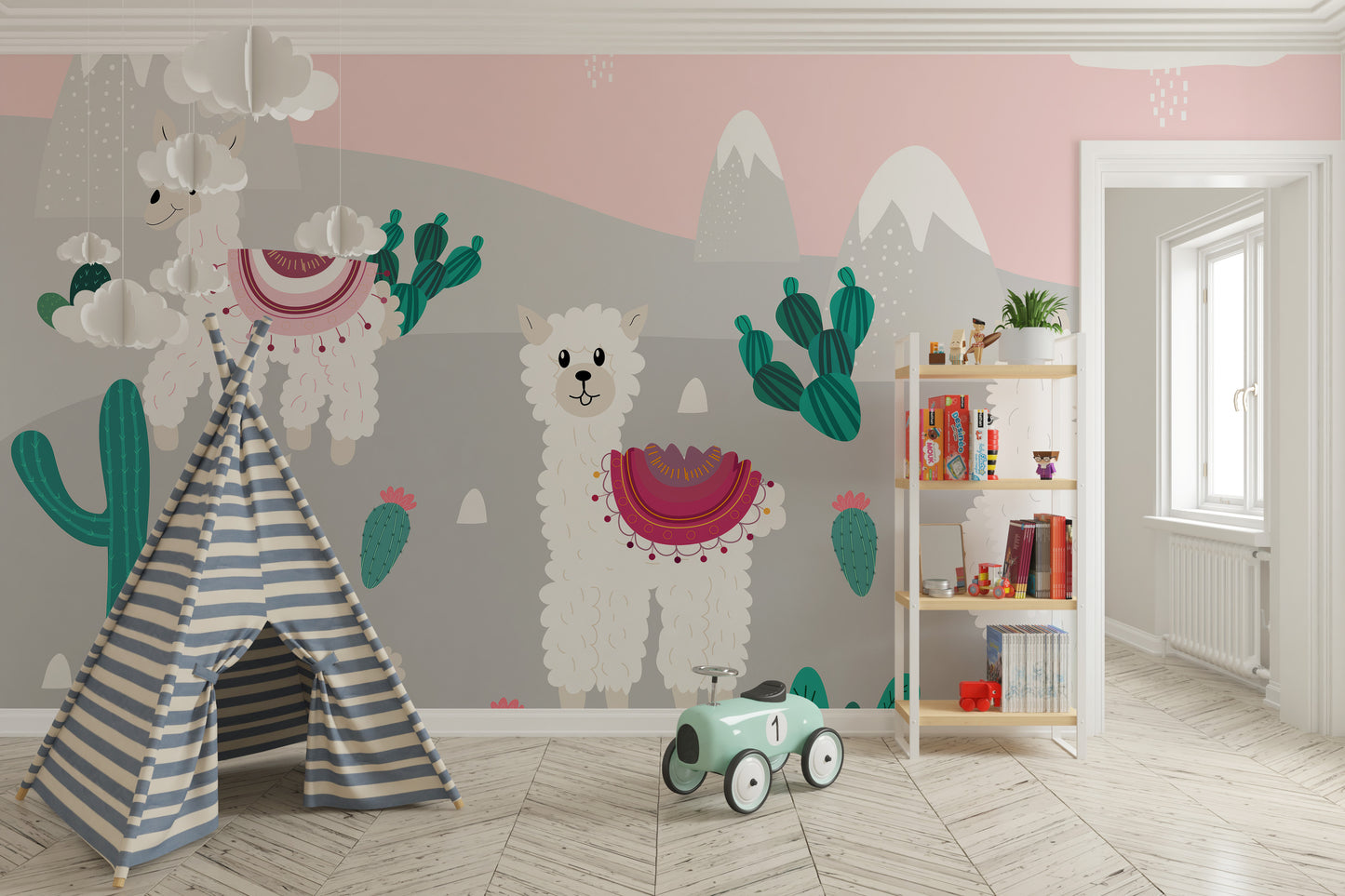 fiesta-themed llama wall decor