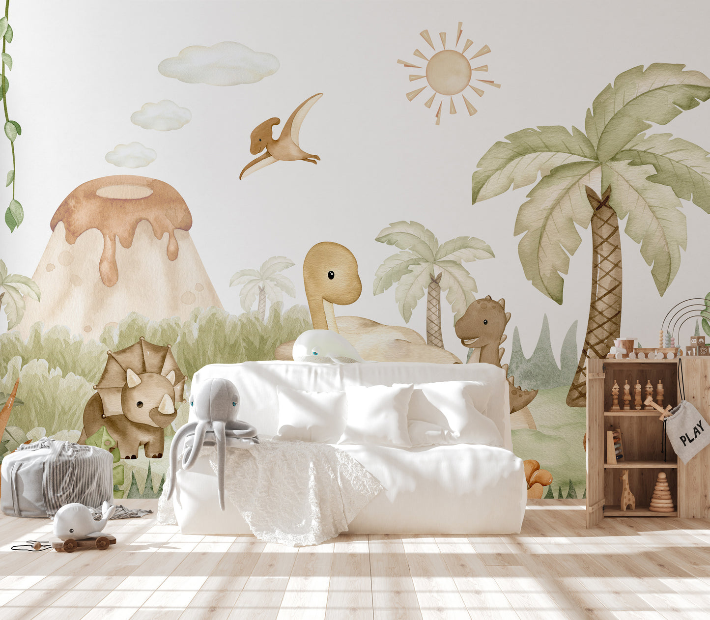 Dino Baby Wall Mural