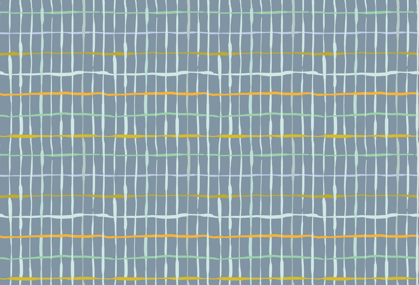 Slate Blue Handdrawn Lines Wallpaper