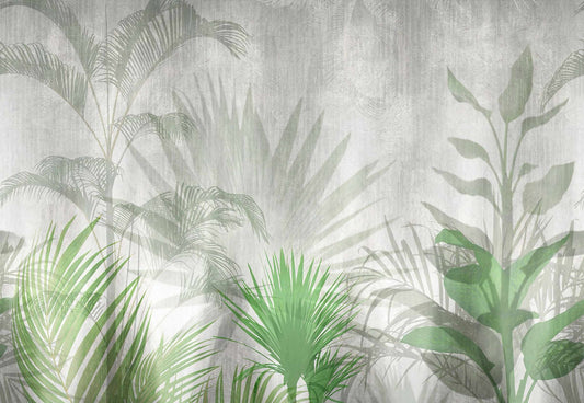 Tropical Green Leaf Wallpaper Murals