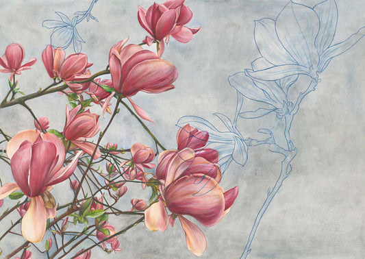 Blossoming Beauty Magnolia Wall Mural