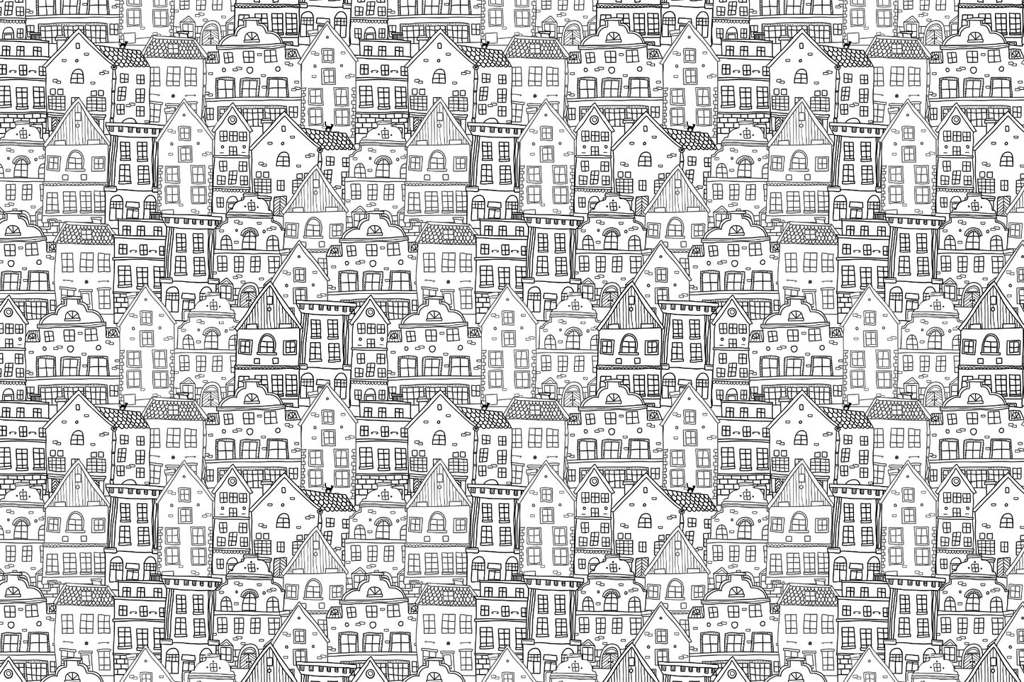 Abstract Township Wallpaper Mural