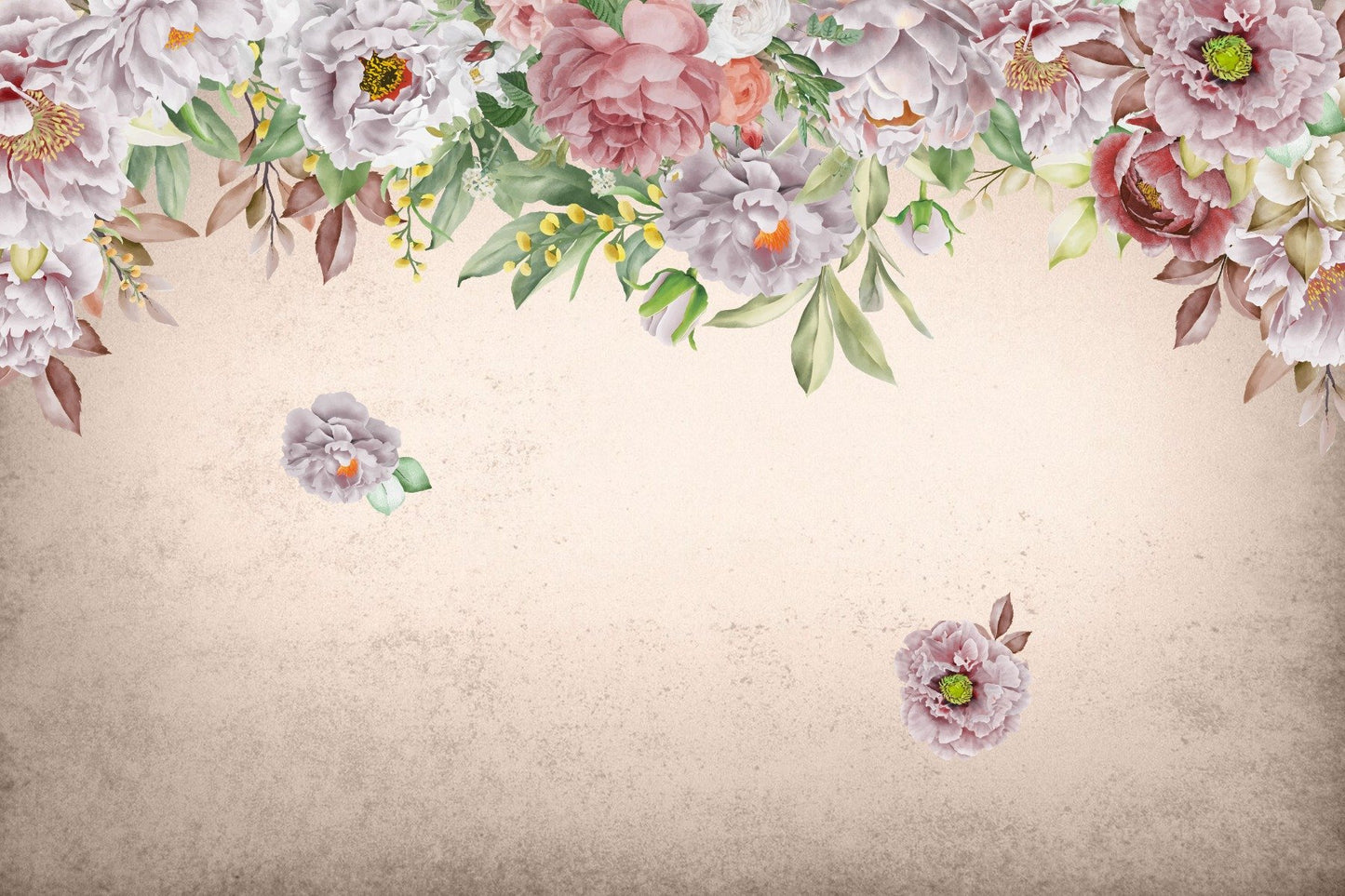 Blush Peony Paradise Wallpaper Mural