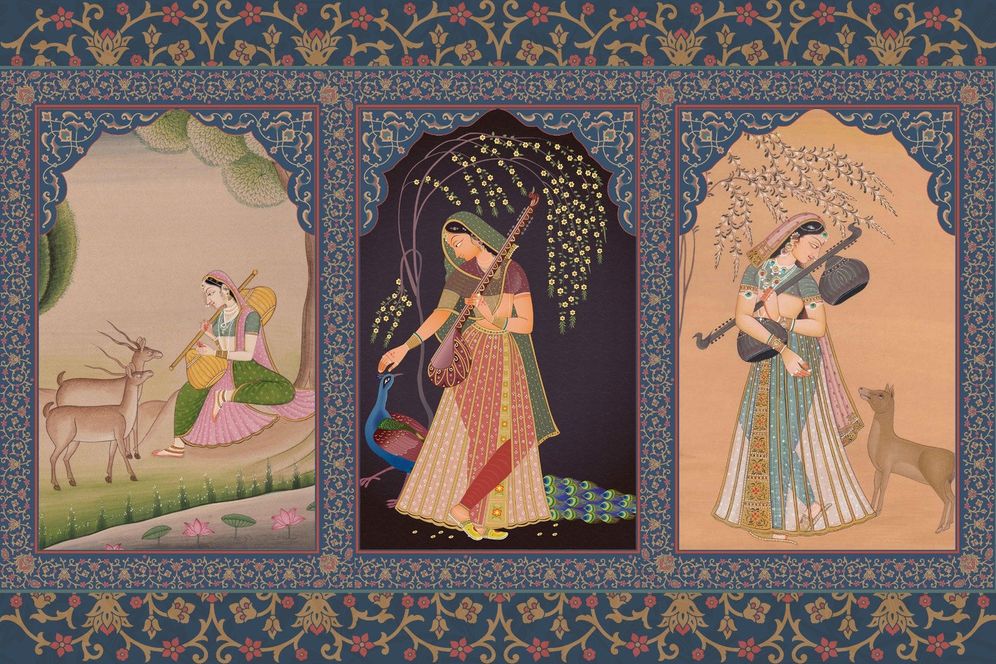 Historic Indian Princess Wall Mural