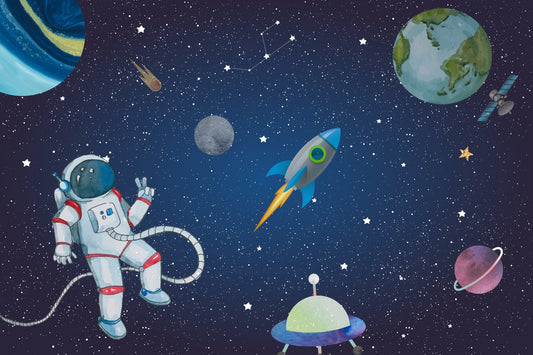 Orbiting Dreams Space Expedition Mural