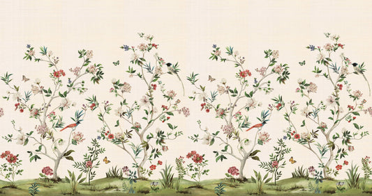 Chinoiserie Bird Garden Wall Mural