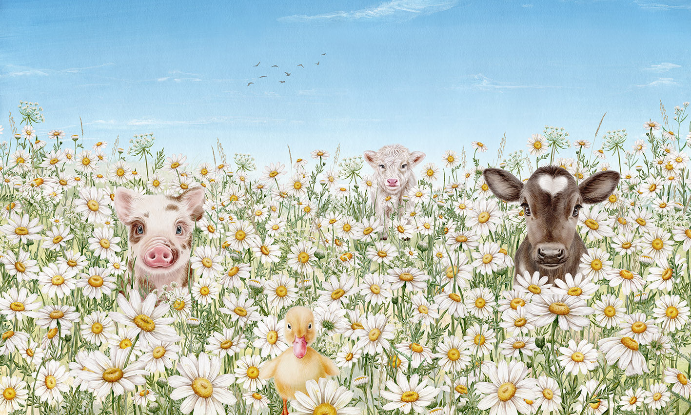 Farm Animals Wallpaper Mural