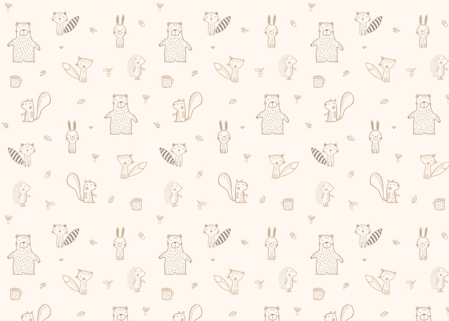 Baby Forest Friends Wallpaper