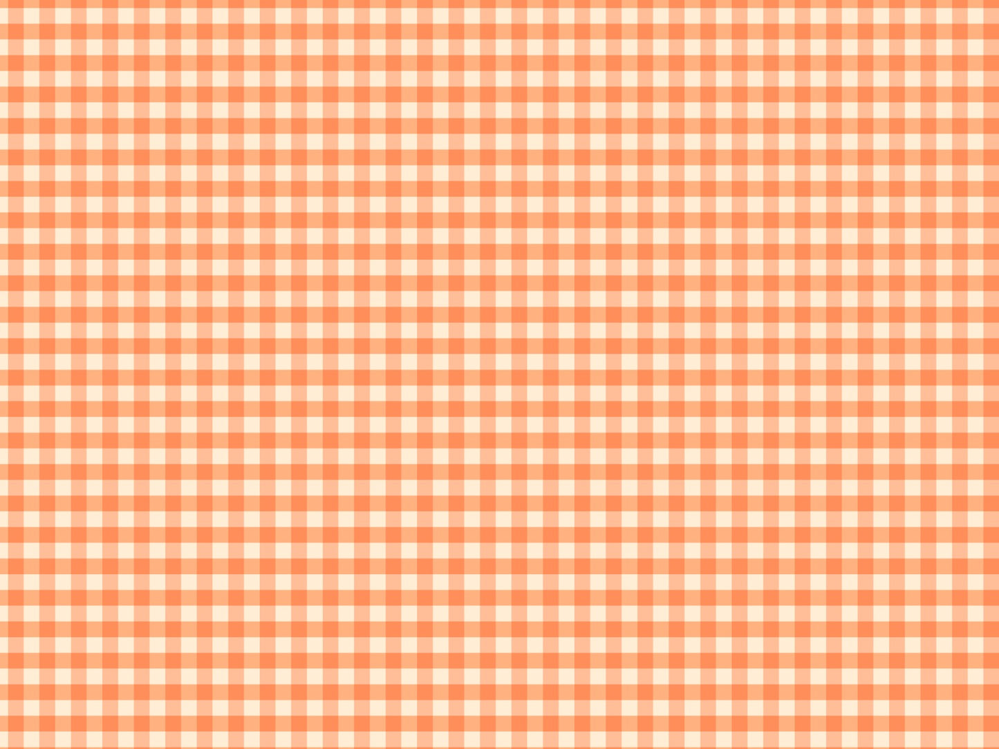 Peach Gingham Wallpaper