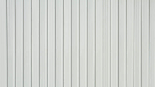 White Corrugated Metal Sheet Wallpaper